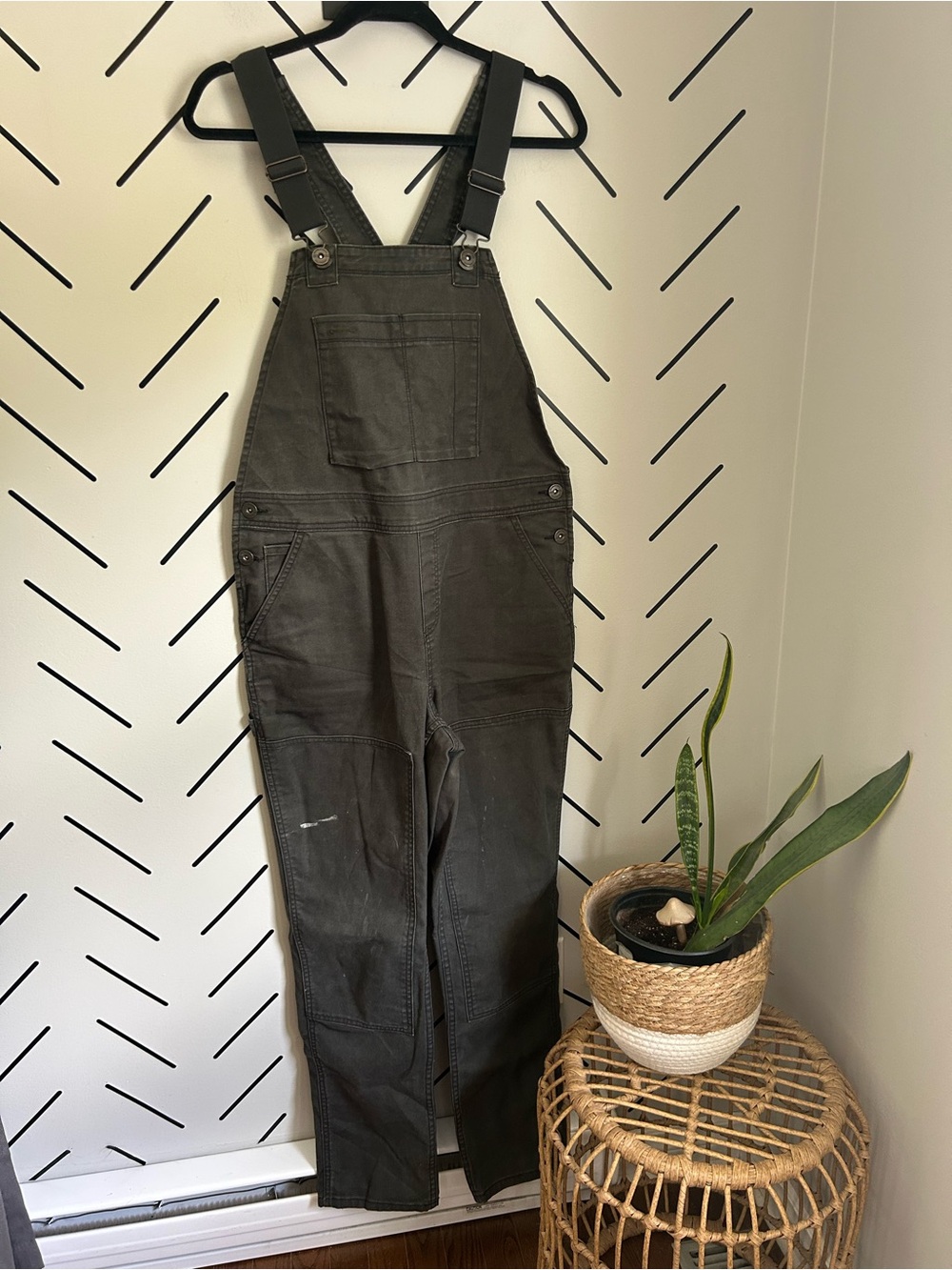 REI Co-op Trailsmith Overalls Bibs Carpenter Outdoor Trail Work Utility Womens